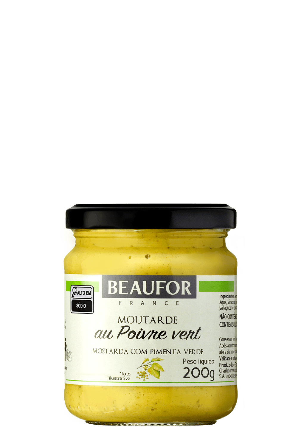013523 - Mostarda Dijon Pimenta Verde Beaufor 200g_